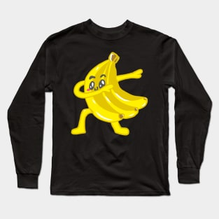 Dancing Steppes Rocking Beaten Dances Banana Long Sleeve T-Shirt